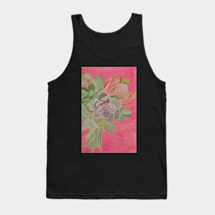 Succulent Flower Bouquet Tank Top